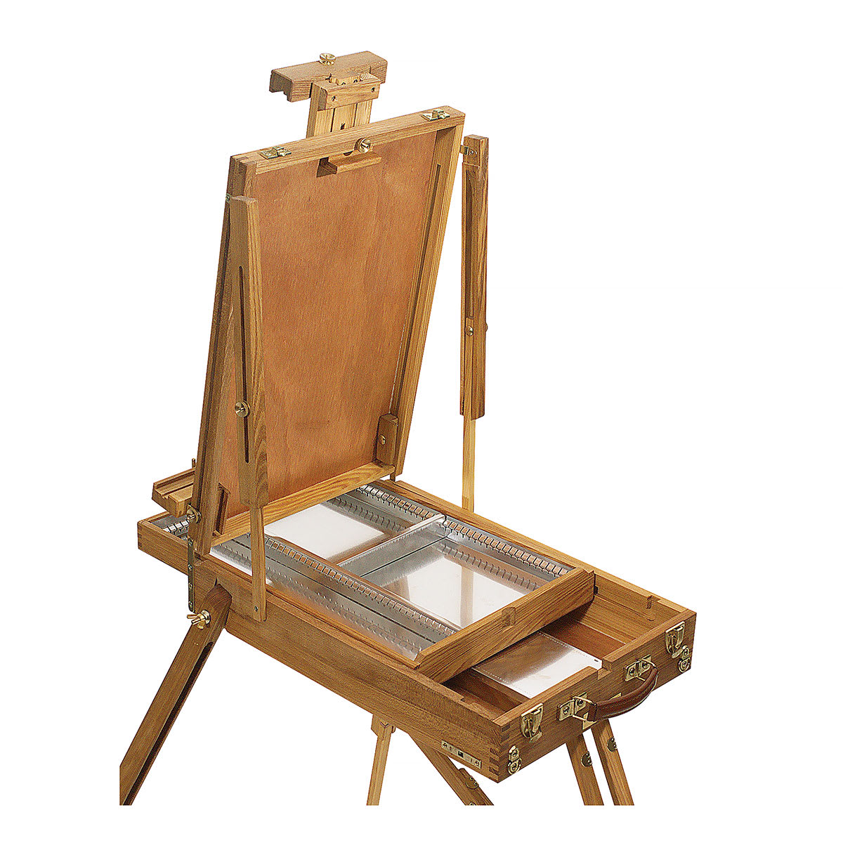 Plein Air Easel by Jullian - Easel, showing drawer slightly open