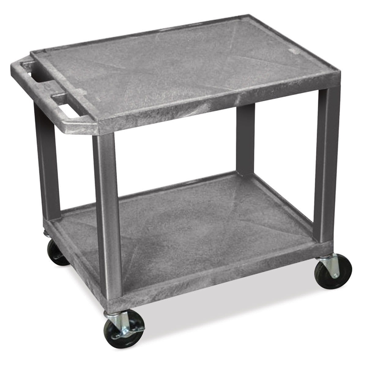 Tuffy Multi-Purpose Art Cart - Left angled view of 2 shelf cart
