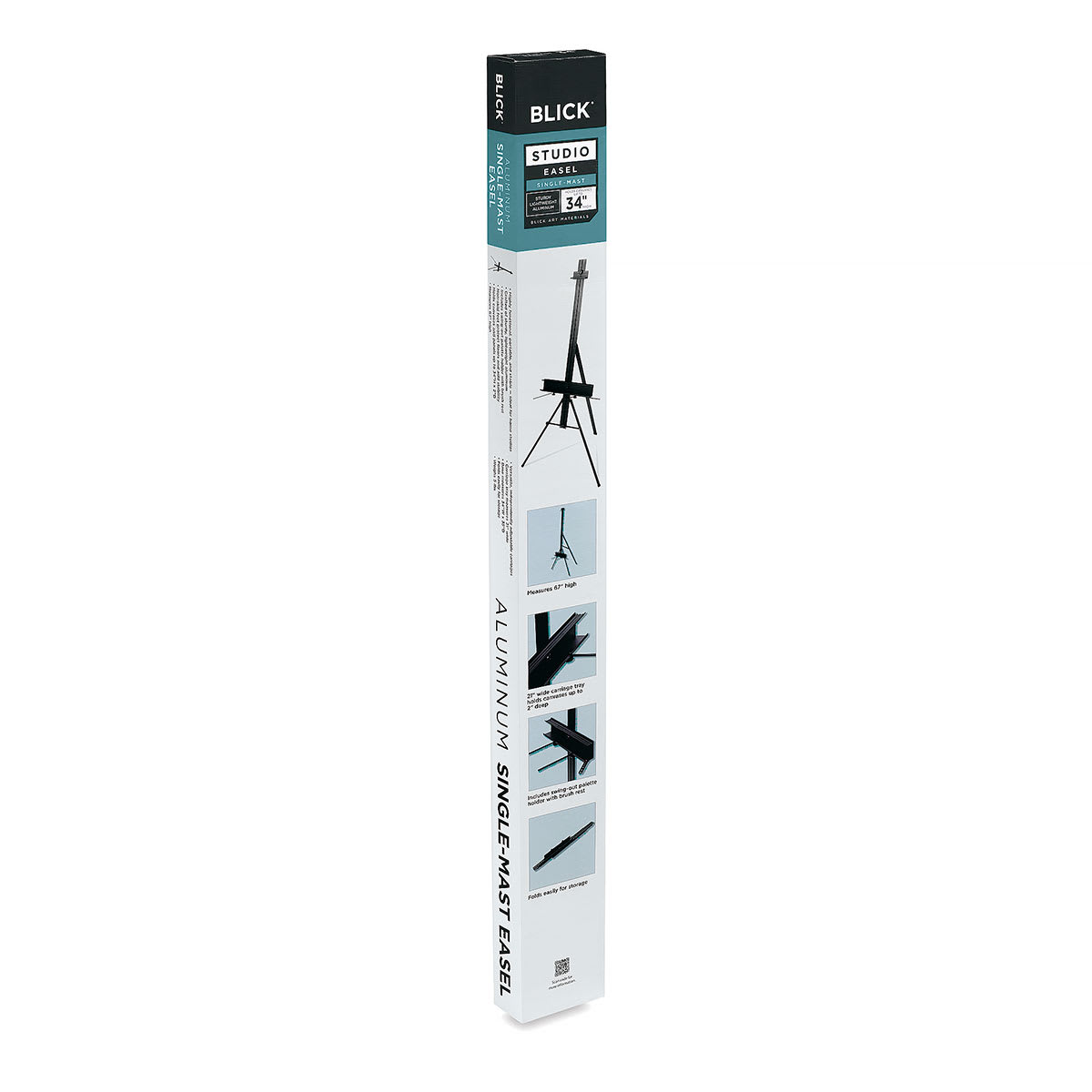 Aluminum Single-Mast Easel  Outside of Package