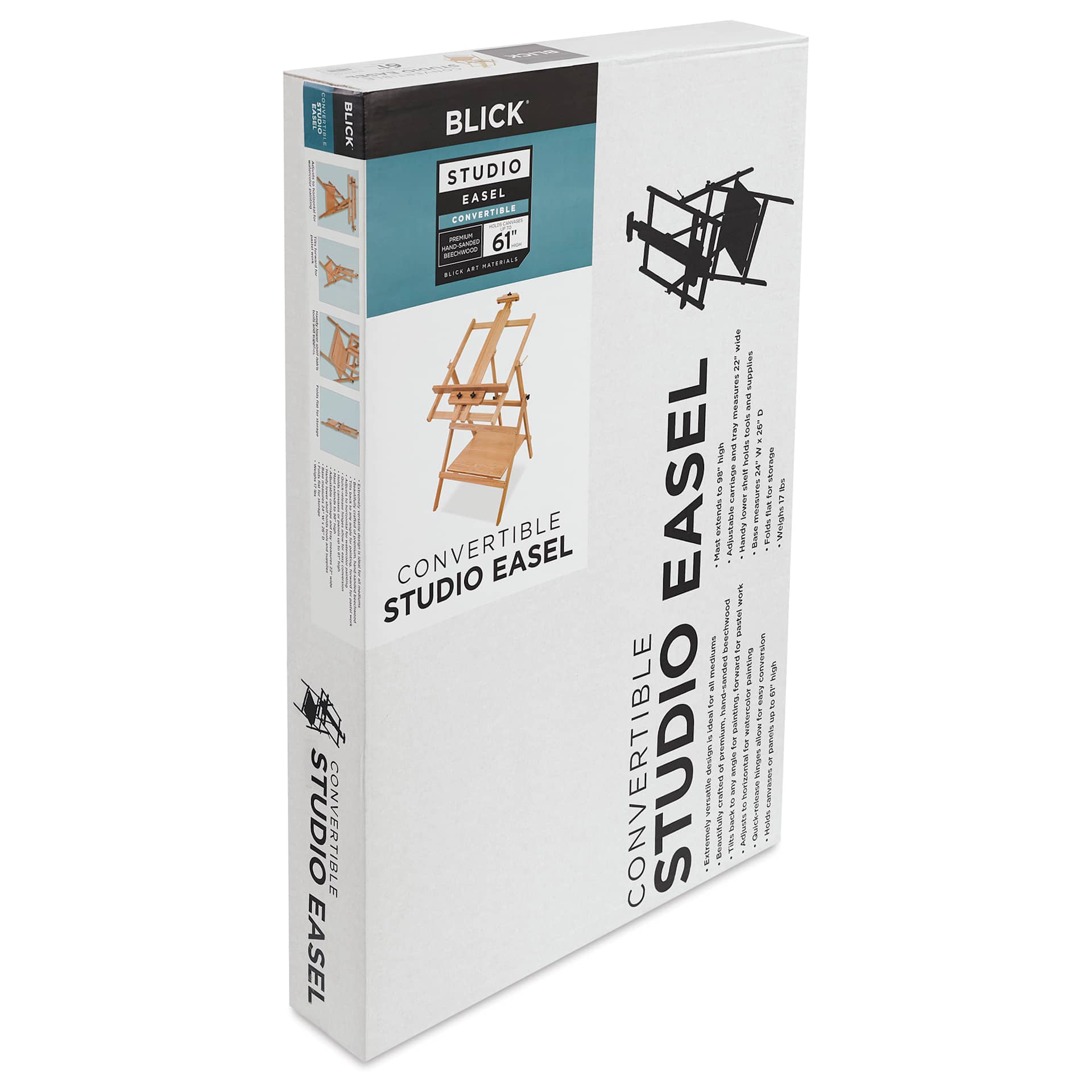 Blick Studio Convertible Studio Easel, in packaging