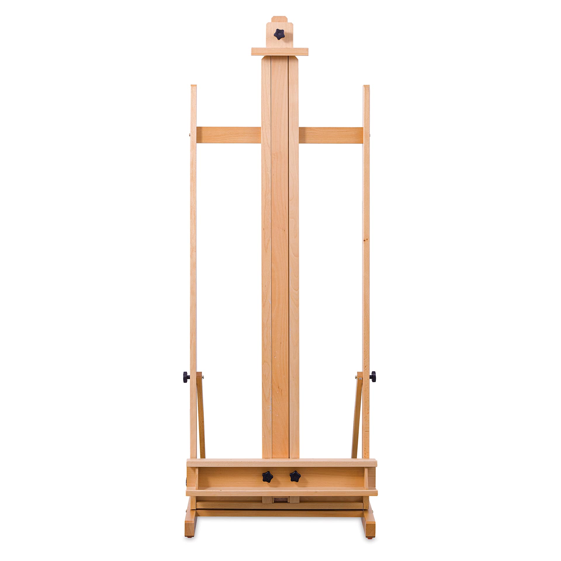 Blick Studio Medium-Duty H-Frame Easel, canvas shelf at its lowest point Blick Studio Medium-Duty H-Frame Easel, canvas shelf at its lowest point