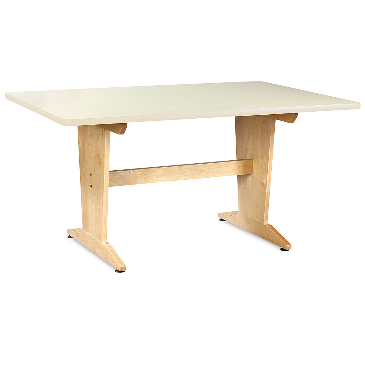 Diversified Spaces Planning Table - Almond Top, 30"H x 60"W x 42"D