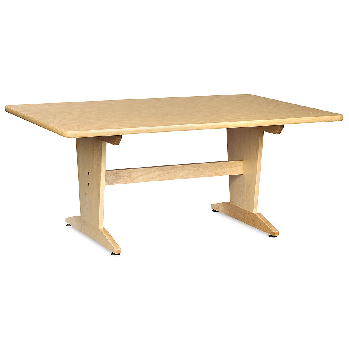 Diversified Spaces Planning Table - Birch Laminate Top, 26"H x 60"W x 42"D
