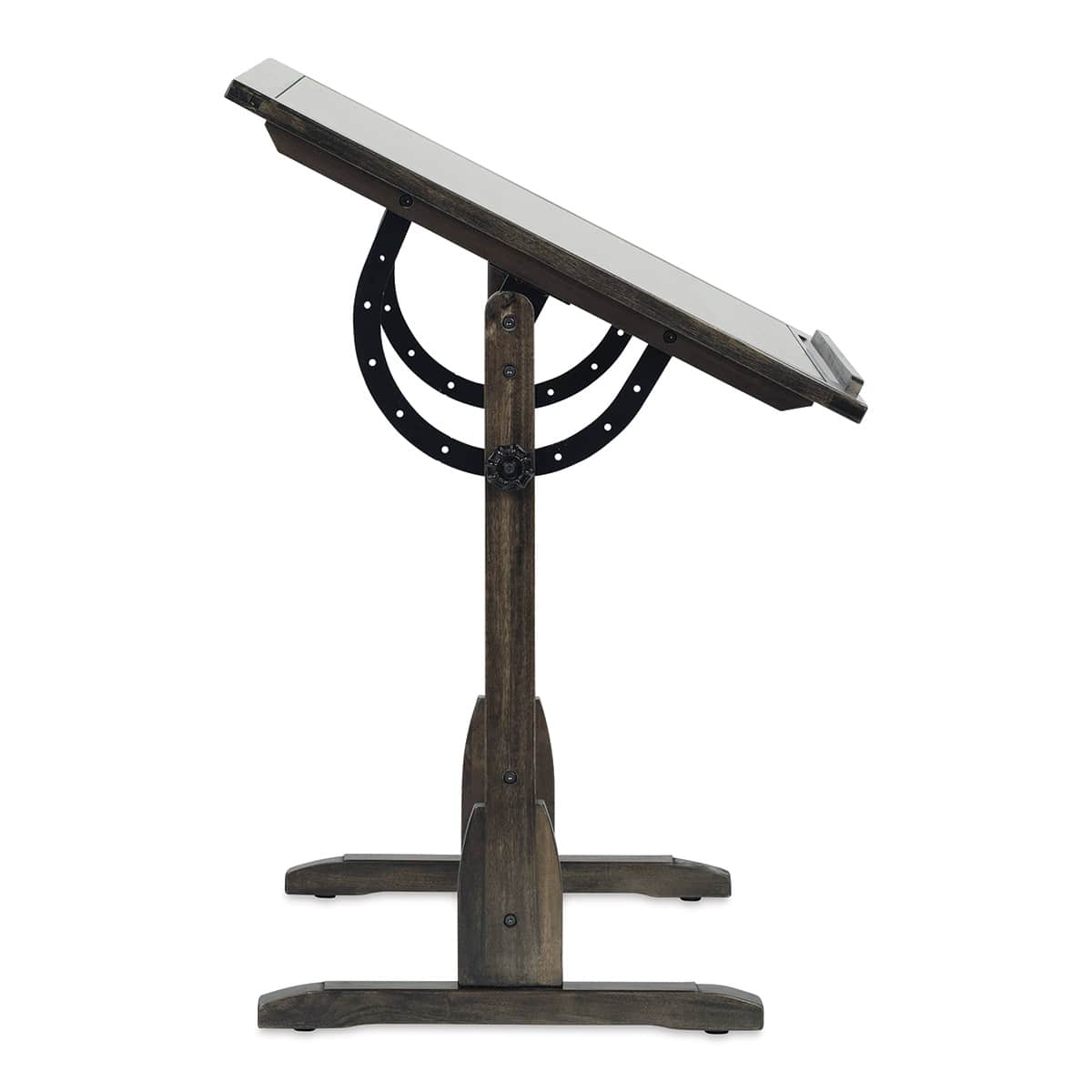 Studio Designs Vintage Drafting Table - Distressed Black, 42" x 30" (Side view)