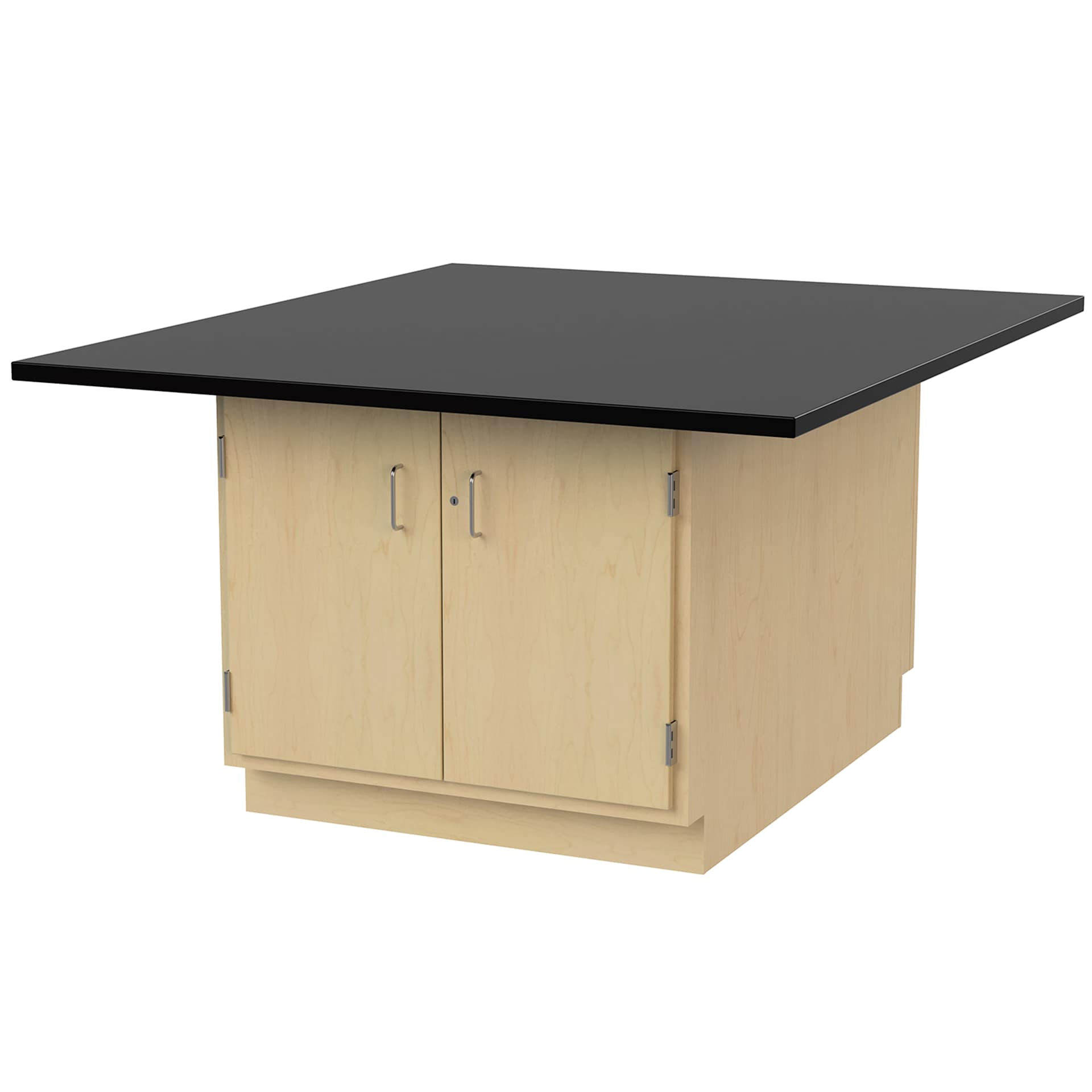 Hann Art and Printmaking Workstation - Black Laminate Top, 2-Door