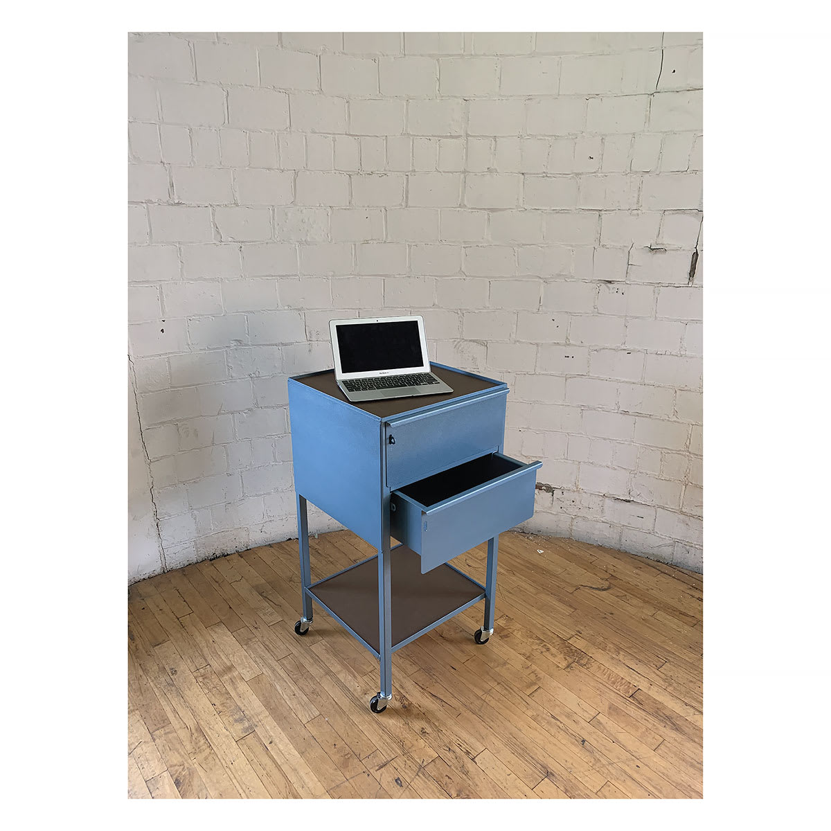 Klopfenstein Steel Taborets - Vertical 2-Drawer Taboret shown in studio setting