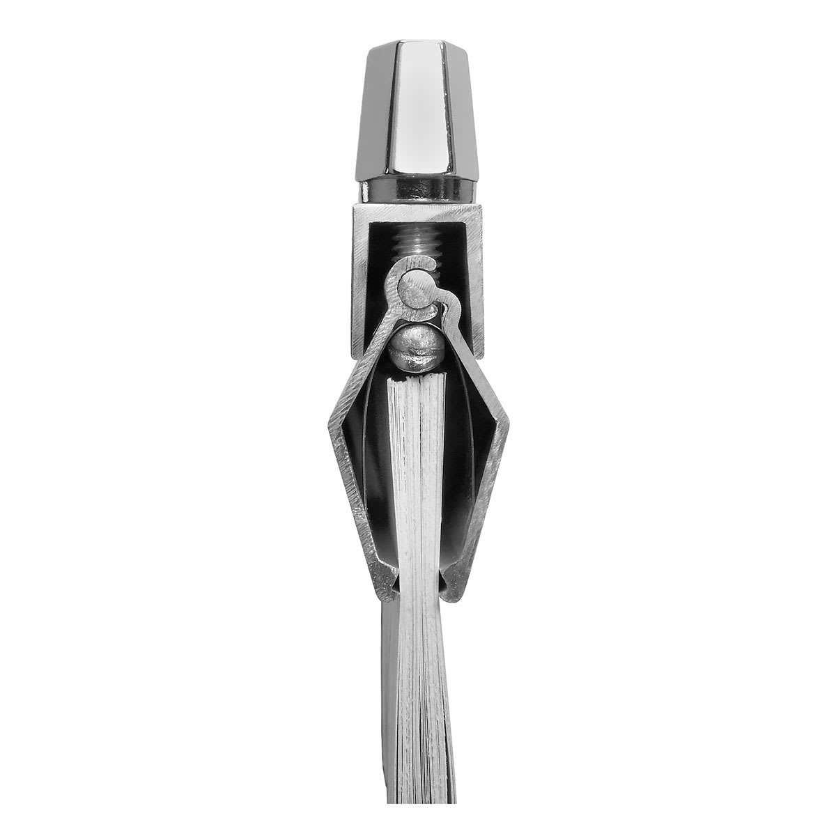 Vertical File Accessories - Side view of Hanging Clamp with Blueprints