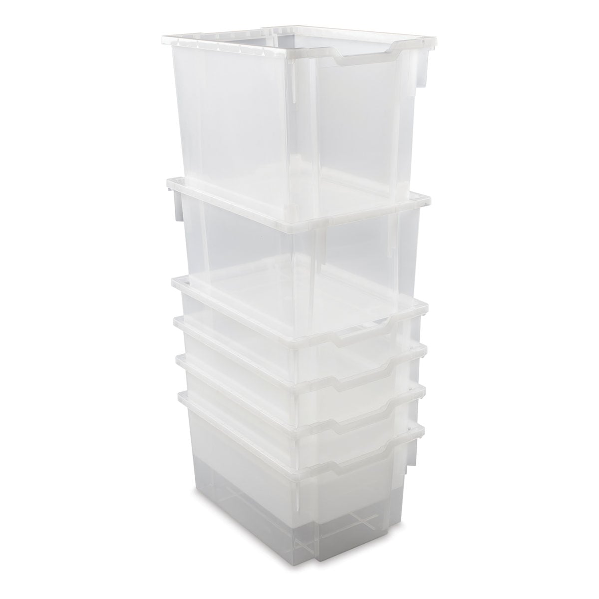 Gratnells Trays and Accessories - Jumbo Trays F3, Pkg of 6, Transulcent