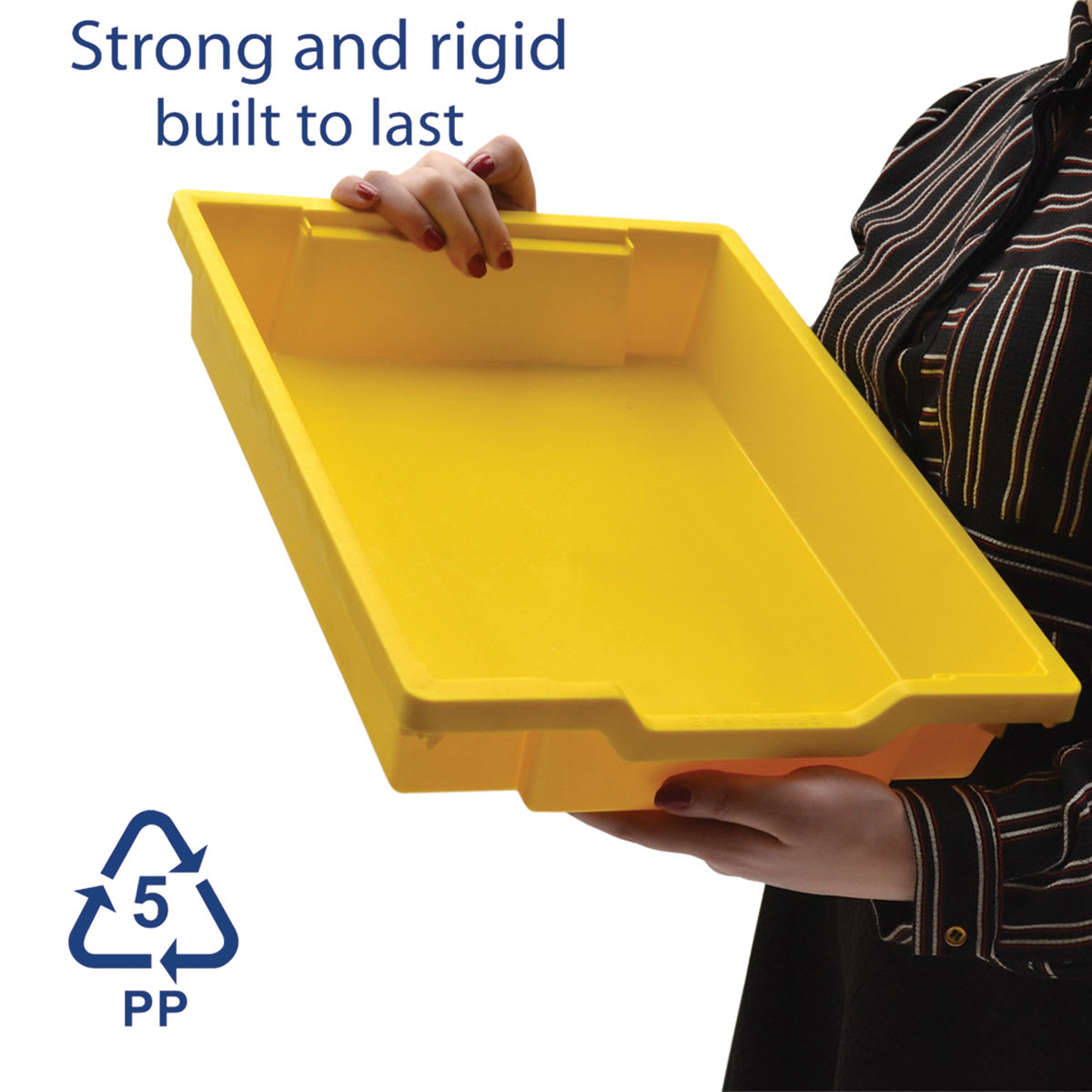 Gratnells Trays and Accessories - Shallow Trays F1, Sunshine Yellow - strong, rigid, and built to last
