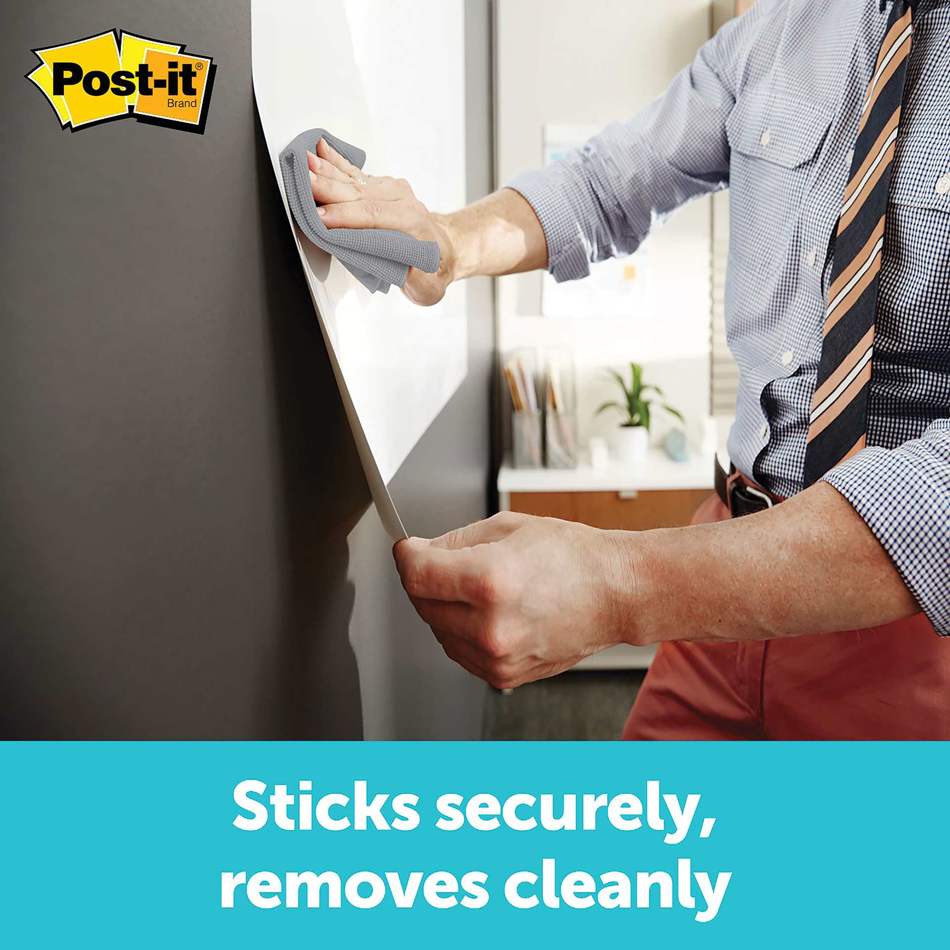 Sticks securely, removes cleanly