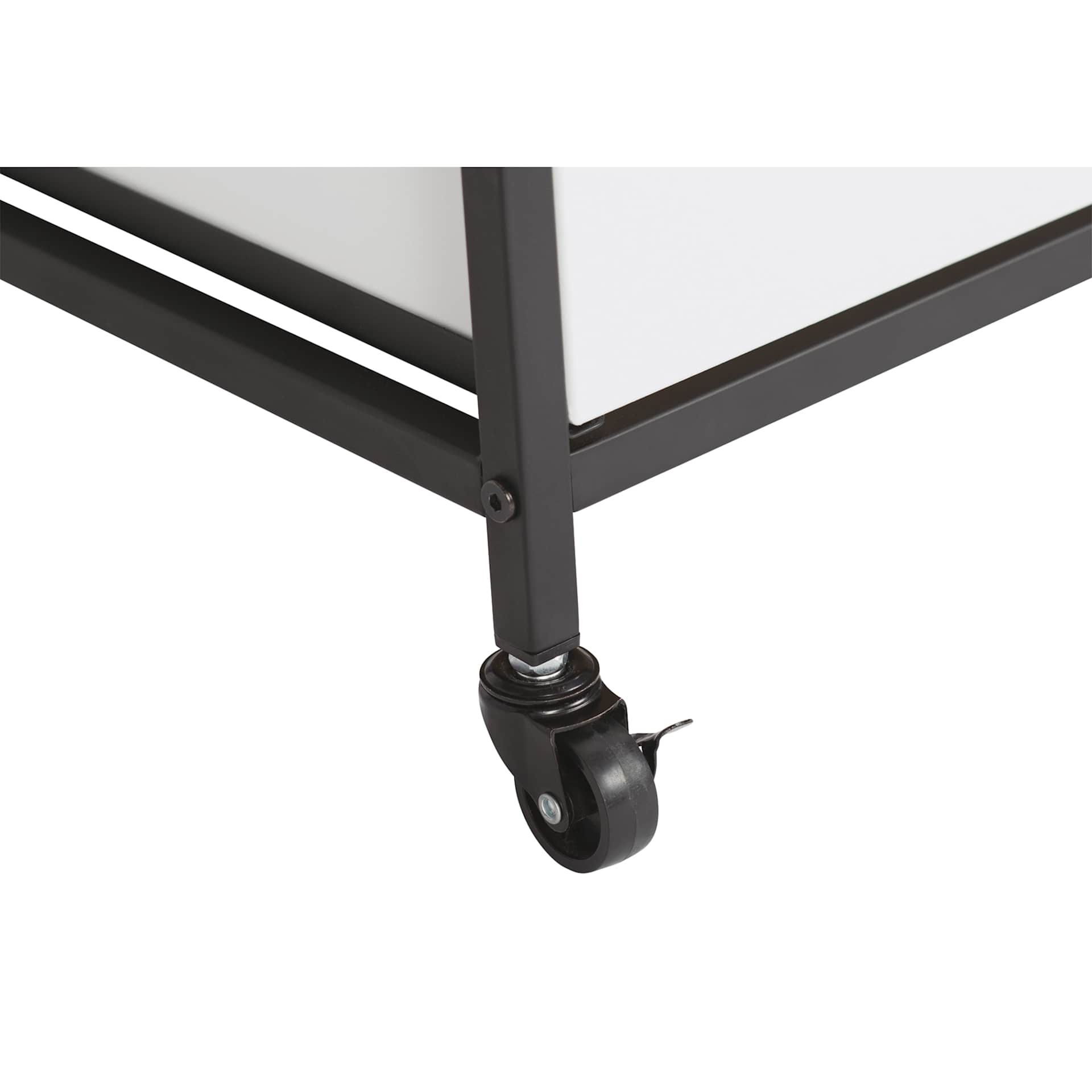 Studio Designs Storage Cart - 3-Drawer Organizer (Close-up of caster)