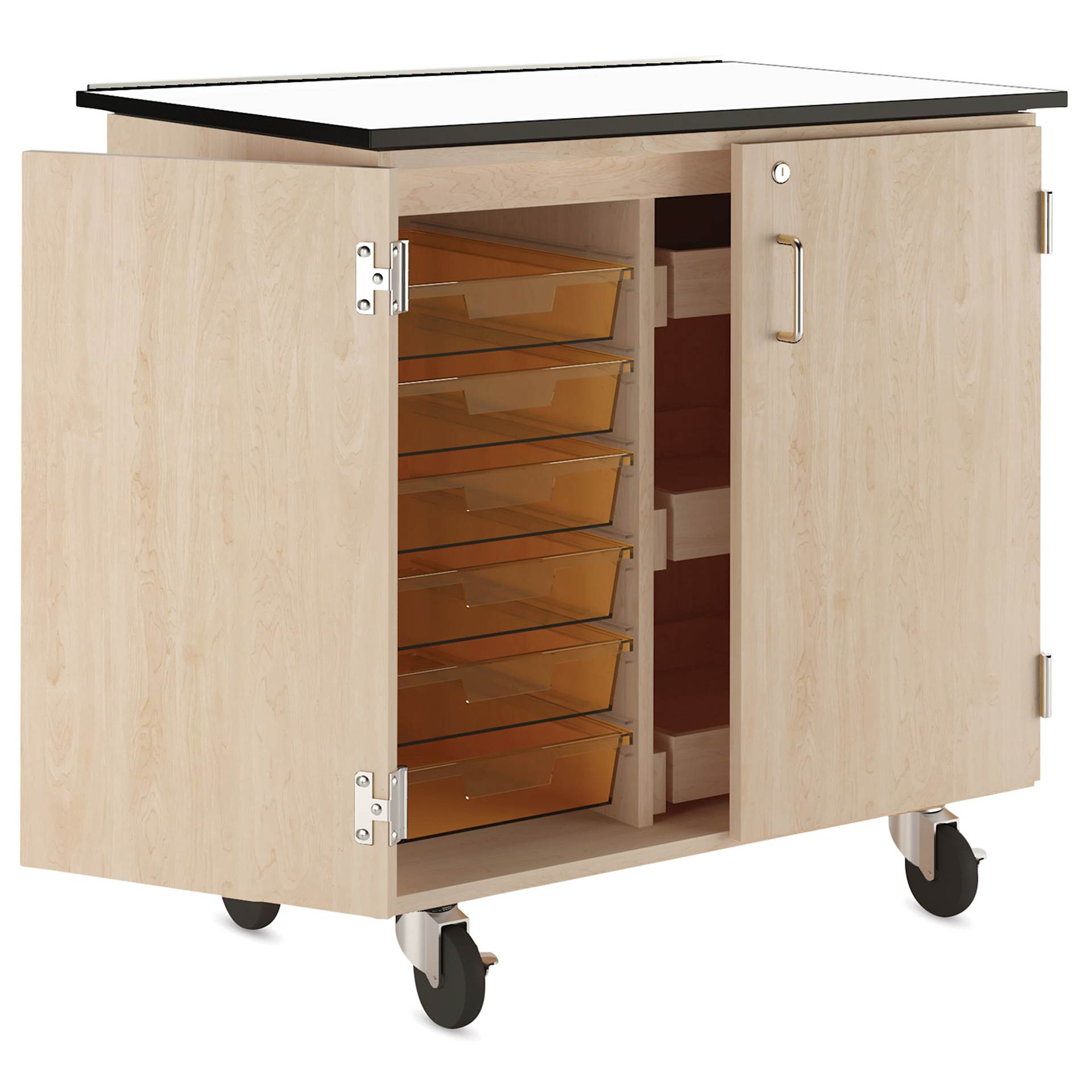 Diversified Spaces Write-n-Roll Cabinet - Maple/Carrot