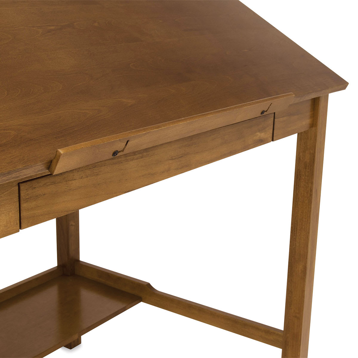 Studio Designs Americana II Drafting Table - Close-up of pencil ledge and drawer
