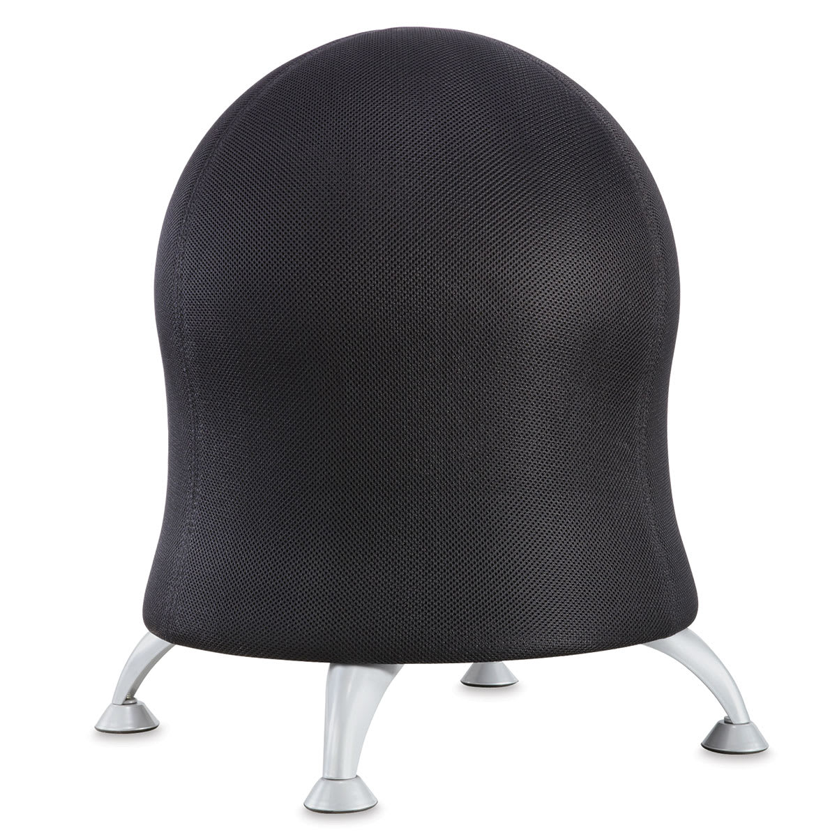 Safco Zenergy Ball Chairs - Front view of Black Mesh Chair