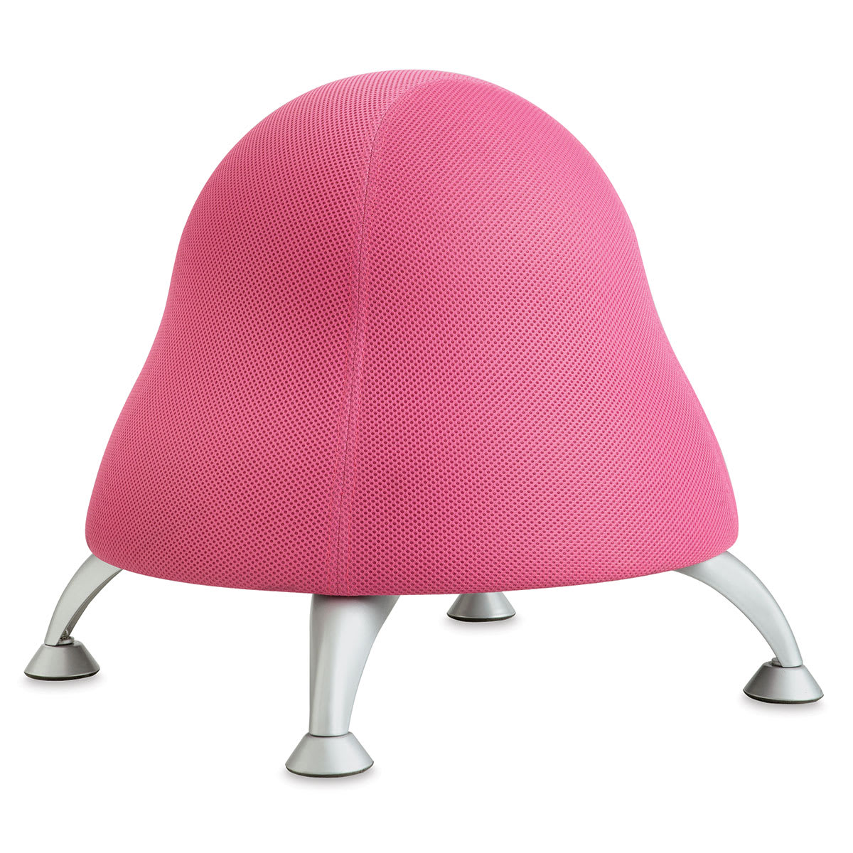 Safco Runtz Ball Chairs - Front view of Bubblegum Pink Mesh Chair
