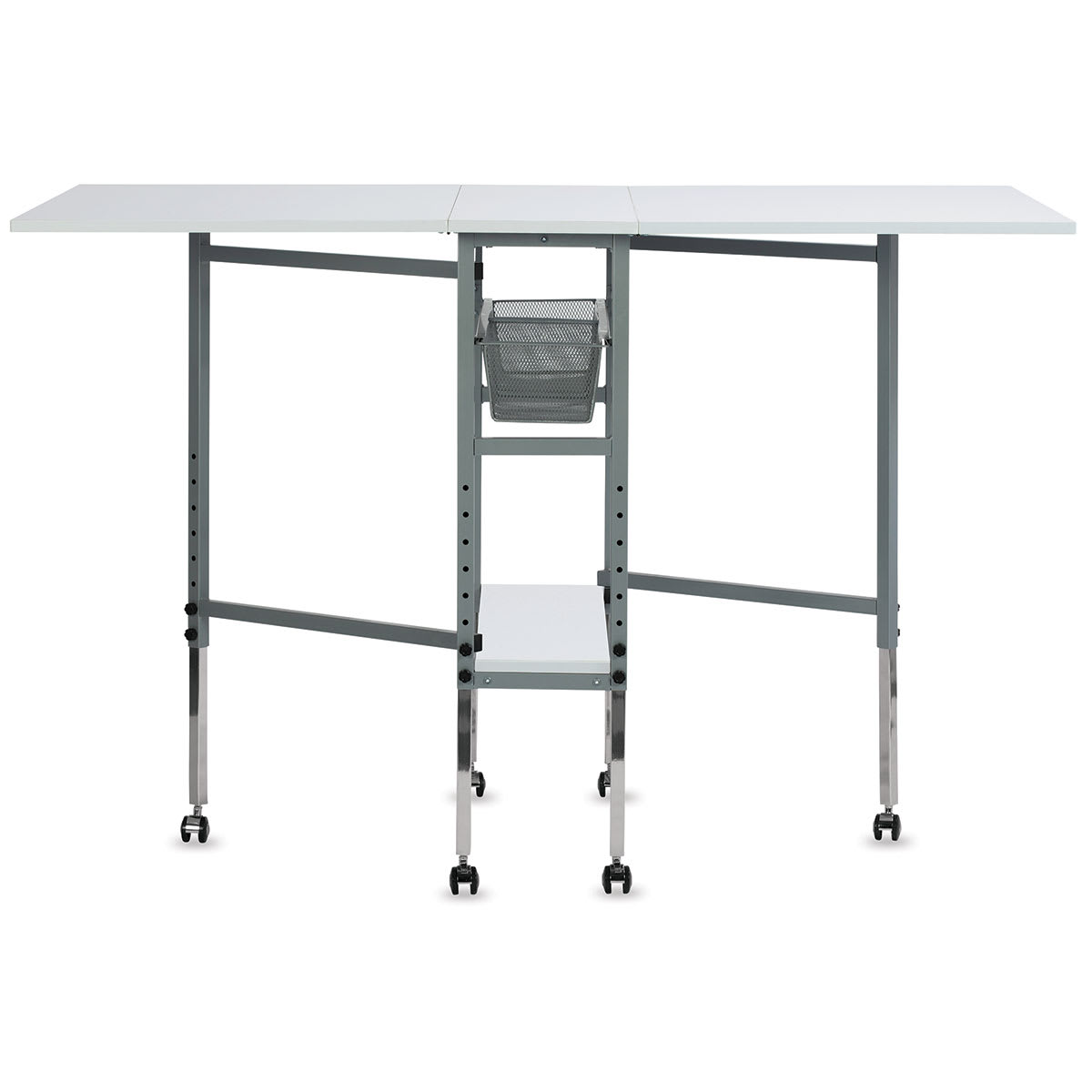 Studio Designs Hobby Table - Front view of table with panels raised