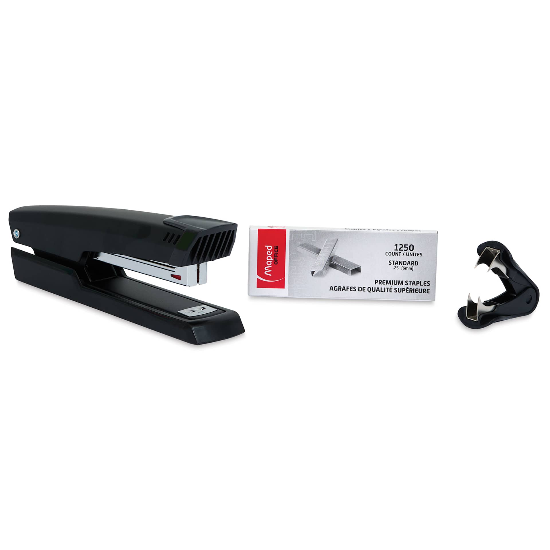 Maped Stapler Combo Set, contents laid out