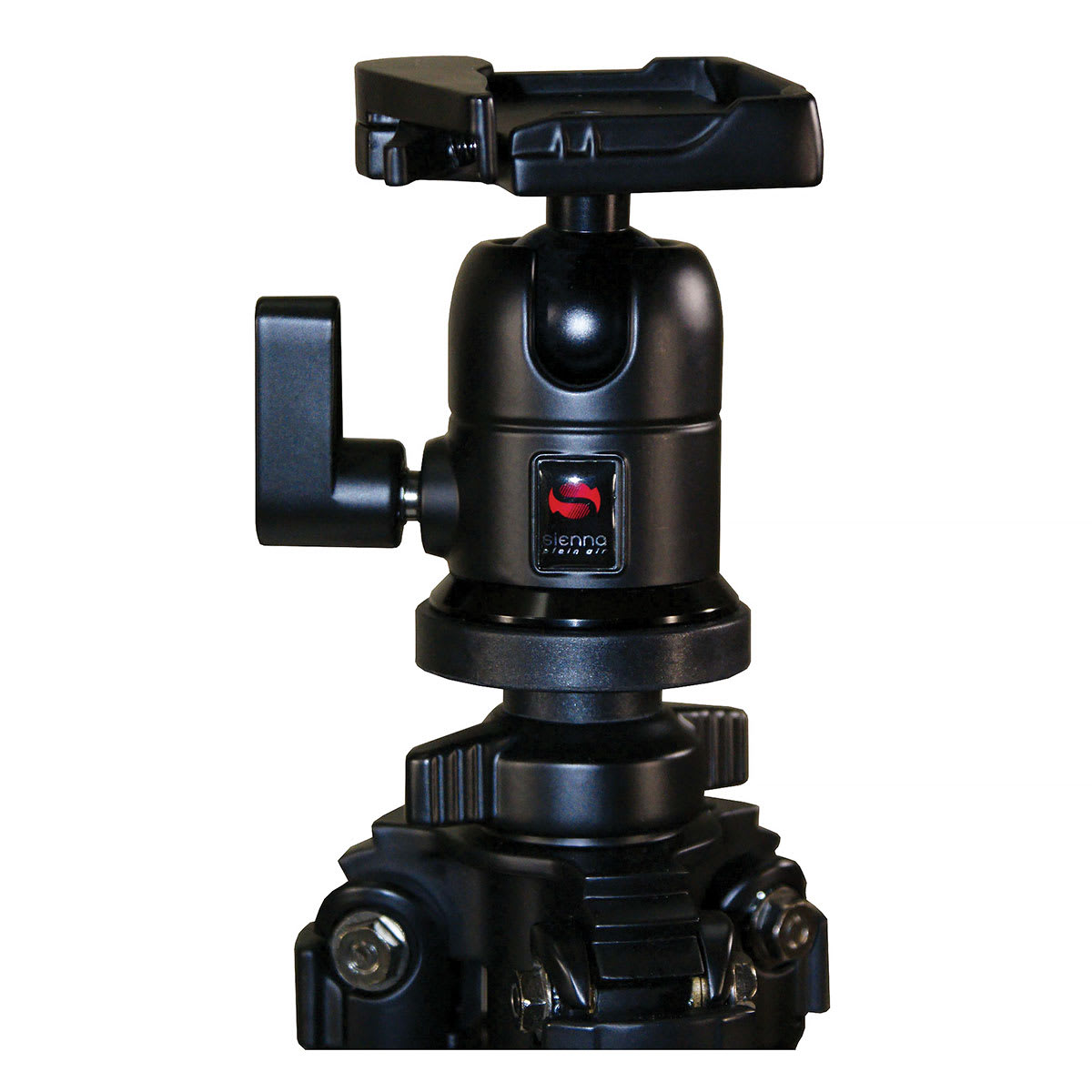 Sienna Plein Air Tripod - Closeup of head of Tripod showing area to connect separate pochade box