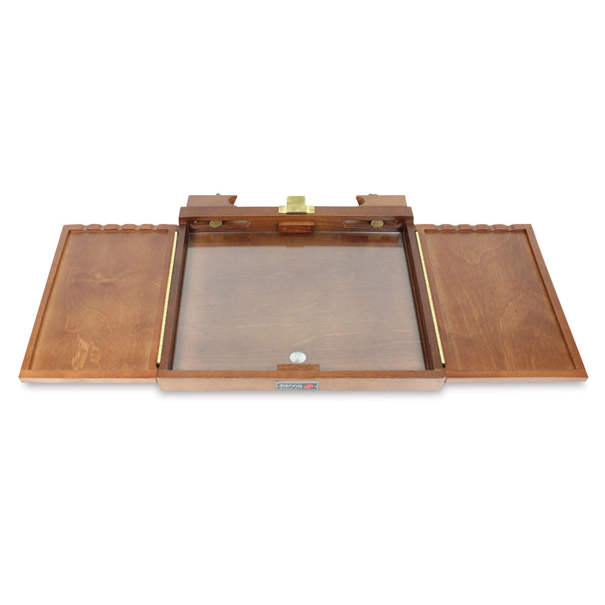 Sienna Palette Box  - Front angled view with magnetic covers open
