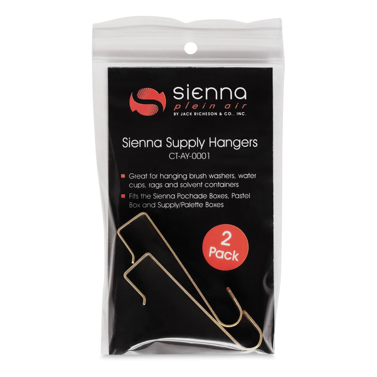 Sienna Plein Air Supply Hangers - Package of 2 (Front of packaging)