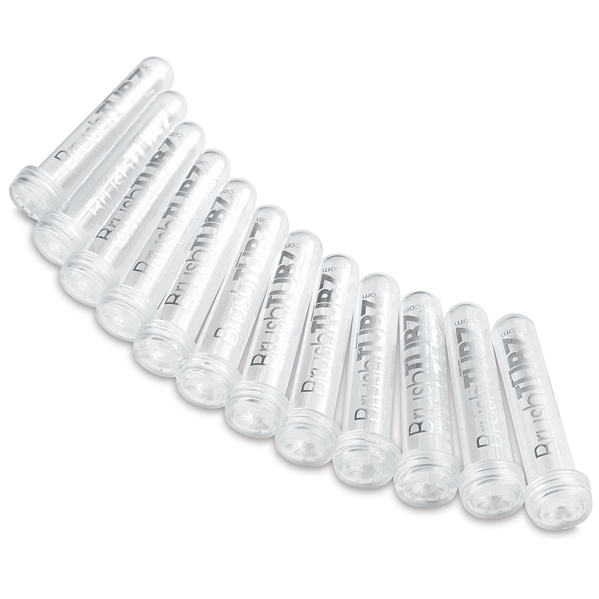Guerrilla Painter Brush Tubz - Pkg of 12, laid out in a row
