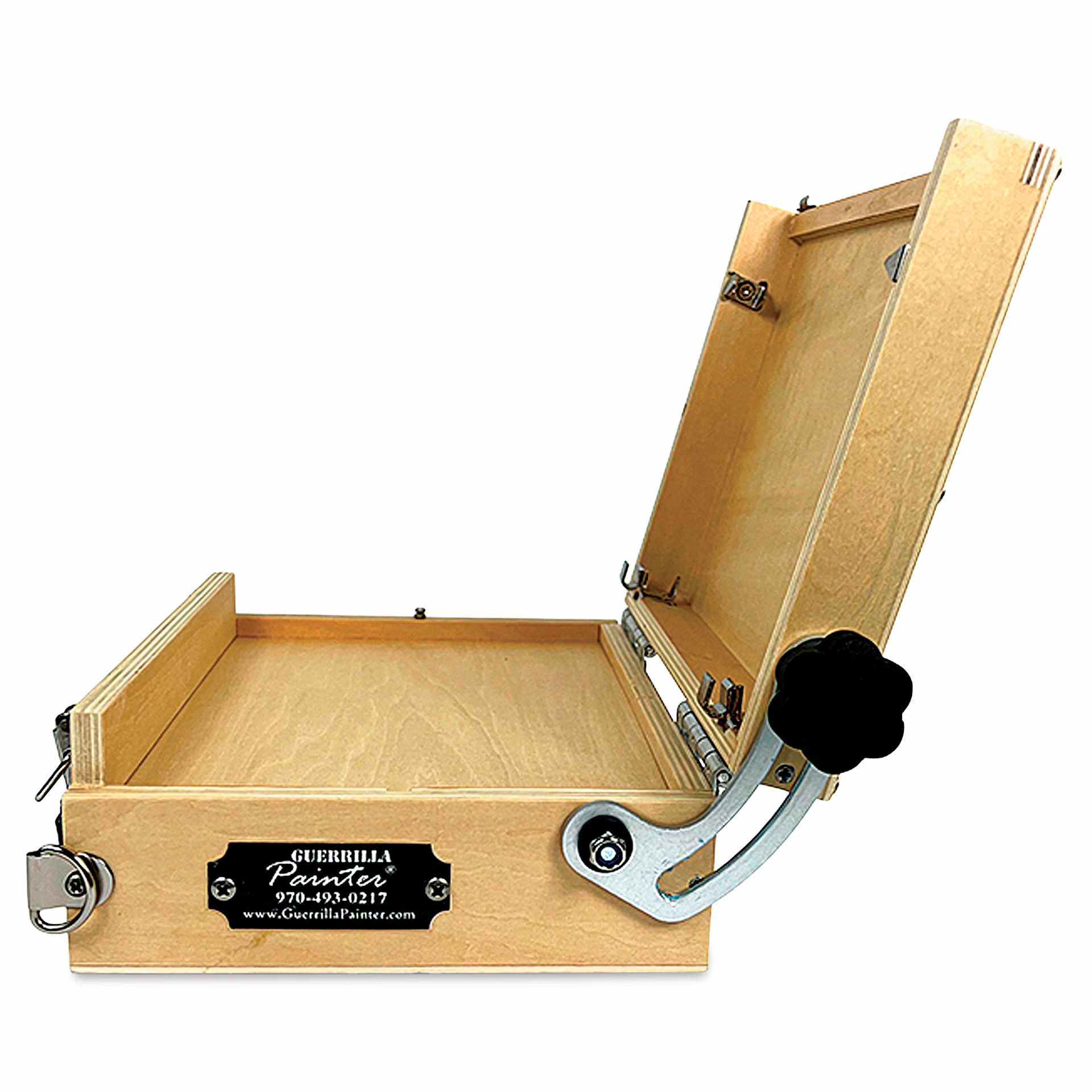 Guerrilla Painter ThumBox V4.0, side view with open top
