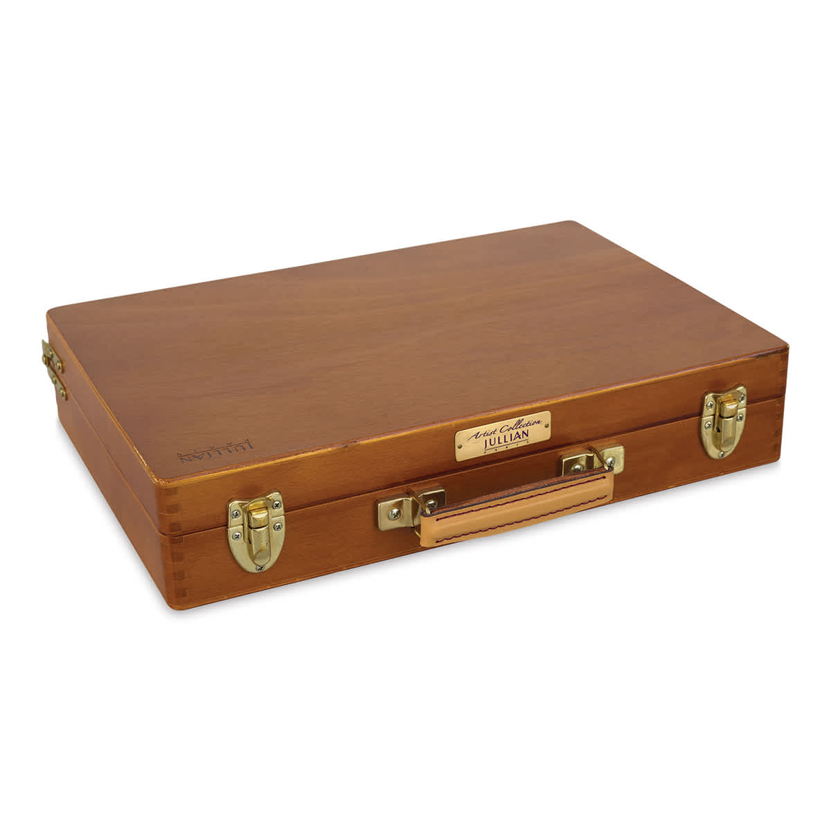 Jullian Varnished Paint Box - Angled view of Large Closed Box