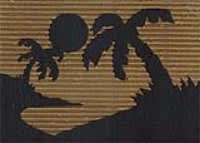 corrugated cardboard silhouettes