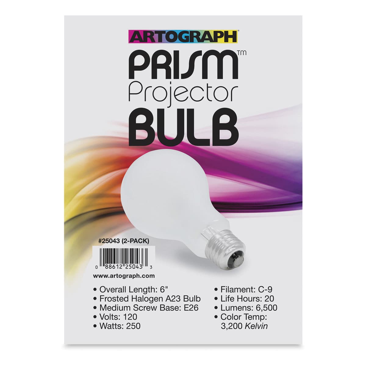 Artograph Prism Projector Replacement Bulbs - Package of 2 (In packaging)
