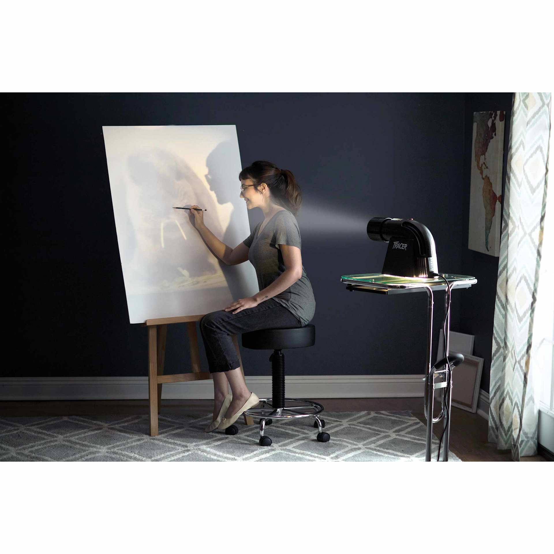 Artograph LED Tracer Projector - Black, projector in studio