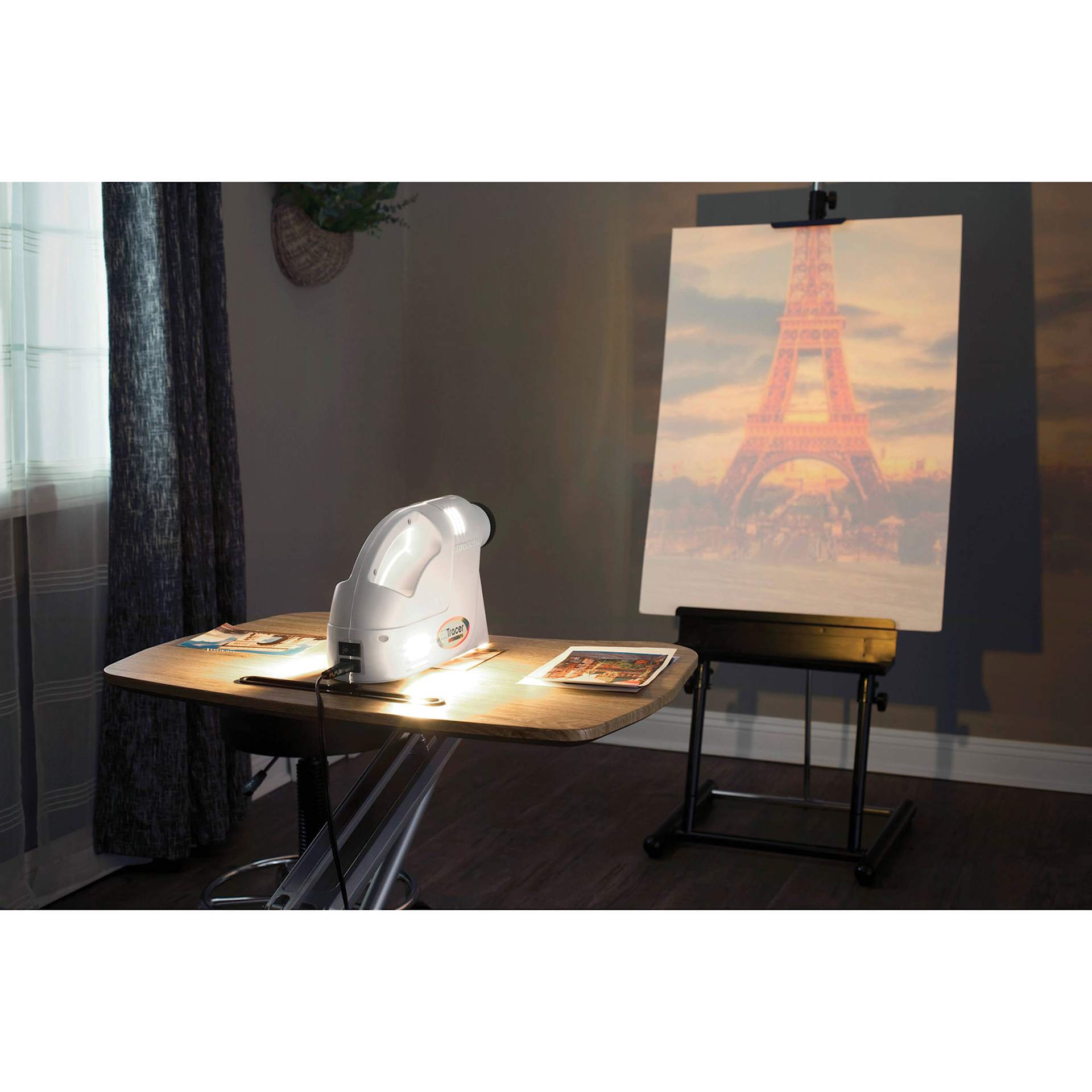 Artograph EZ Tracer Projector, projecting artwork onto canvas