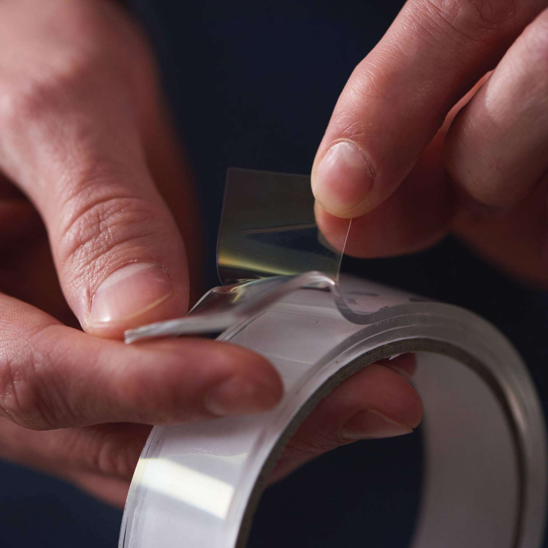 Duck Max Strength Nano-Grab Double Sided Gel Tape - Clear, 0.94 in x 5 ft - separating tape and cover