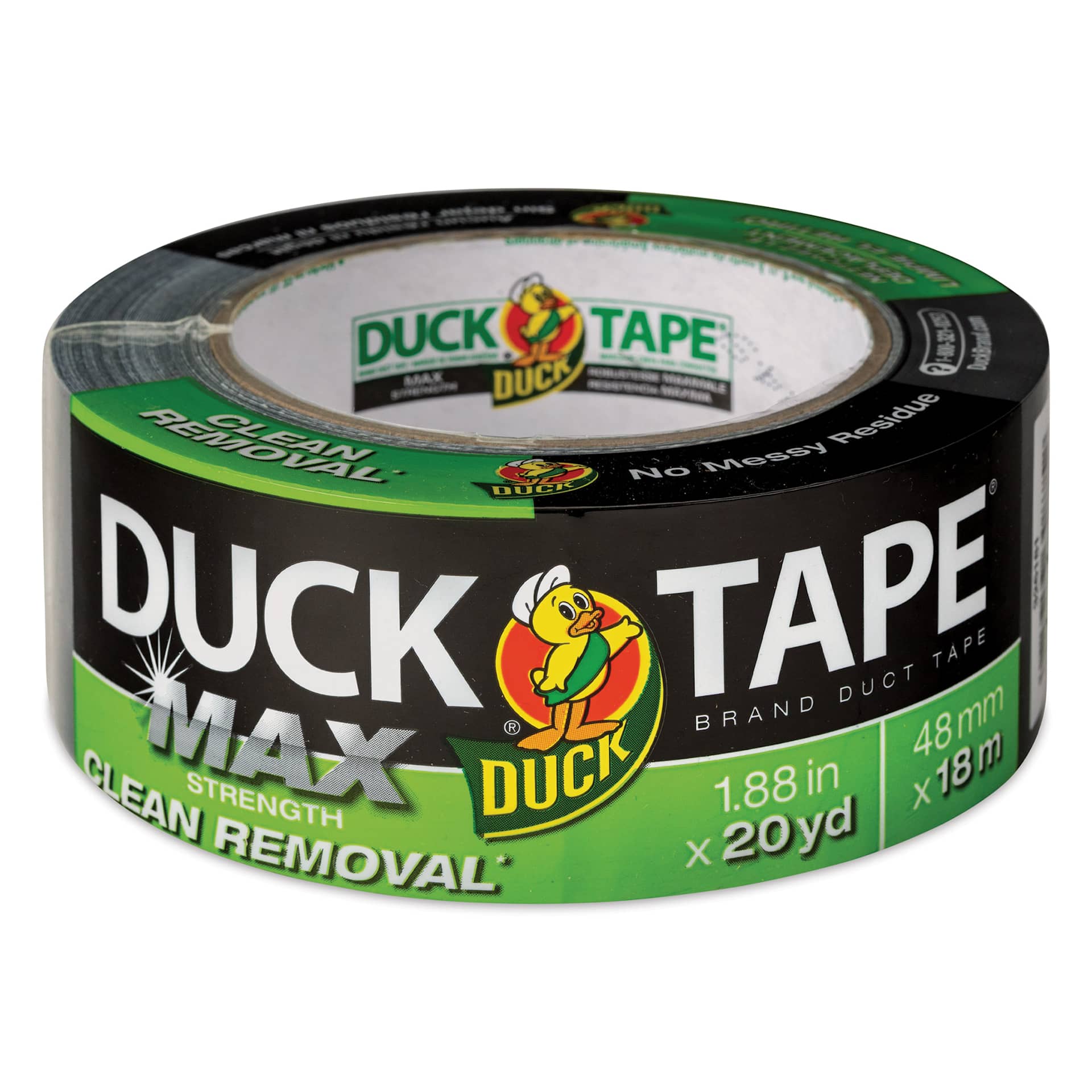 Duck Max Strength Clean Removal Duct Tape - 1.88" x 20 yds packaging