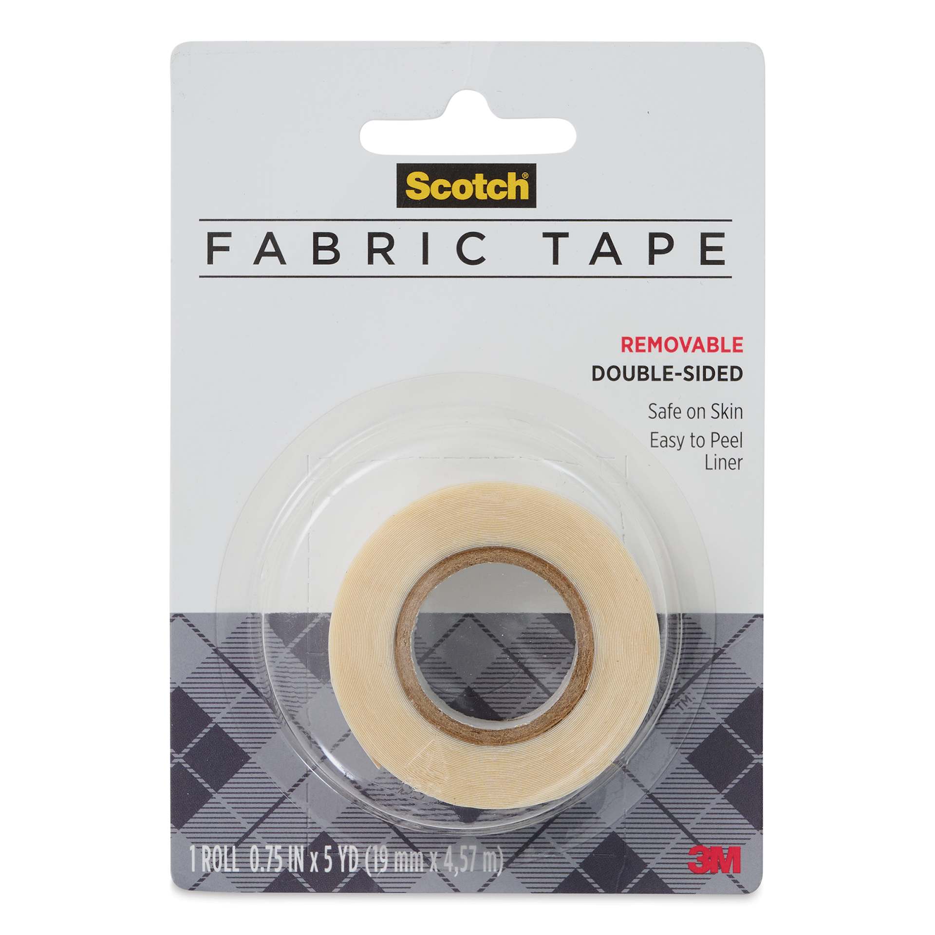 Scotch Removable Fabric Tape (Front of package)