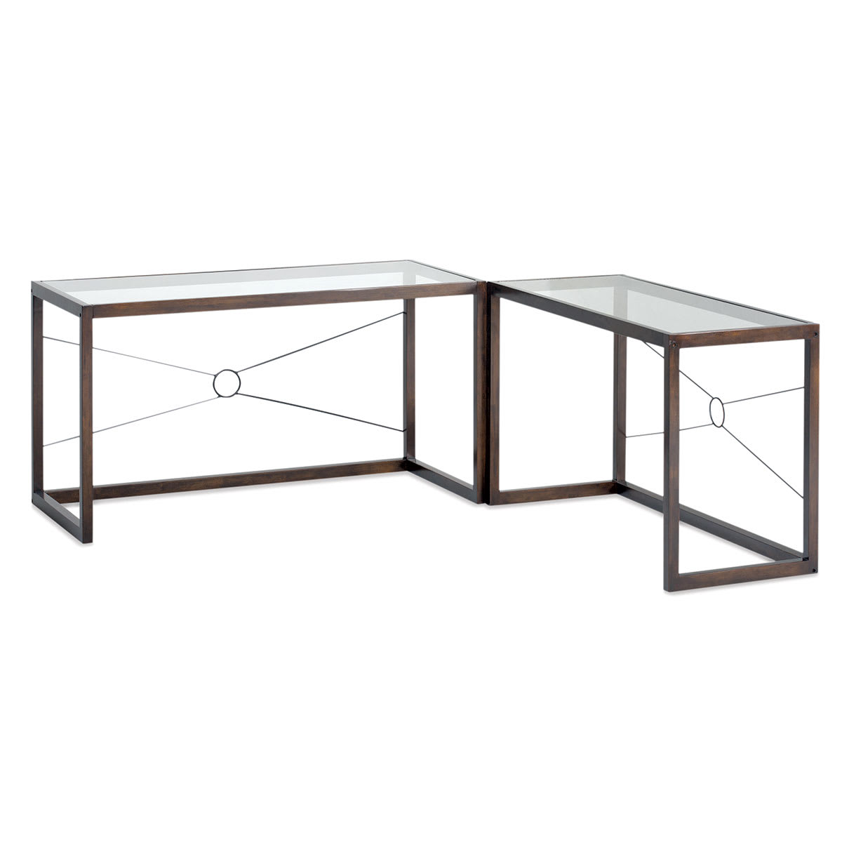 Studio Designs Newell Desk - two shown together at right angles
