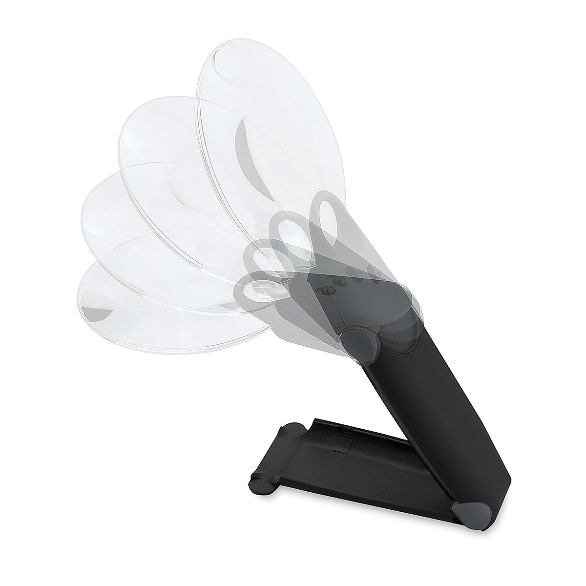 FreeHand Lighted Magnifier - Motion shot showing range of Magnifier