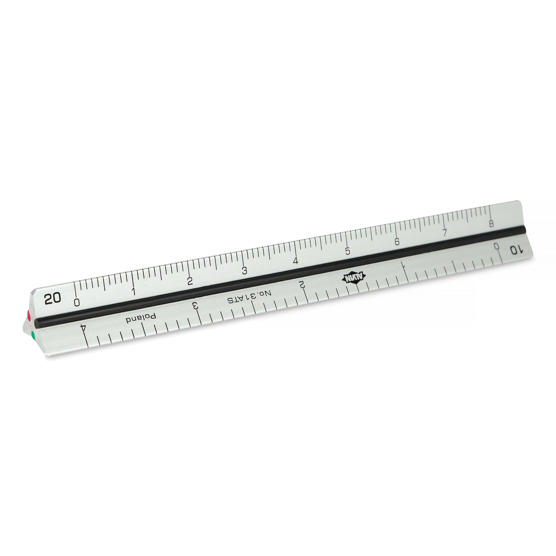 Alvin Triangular Shaped Engineer Scale - 4", 1:10 side