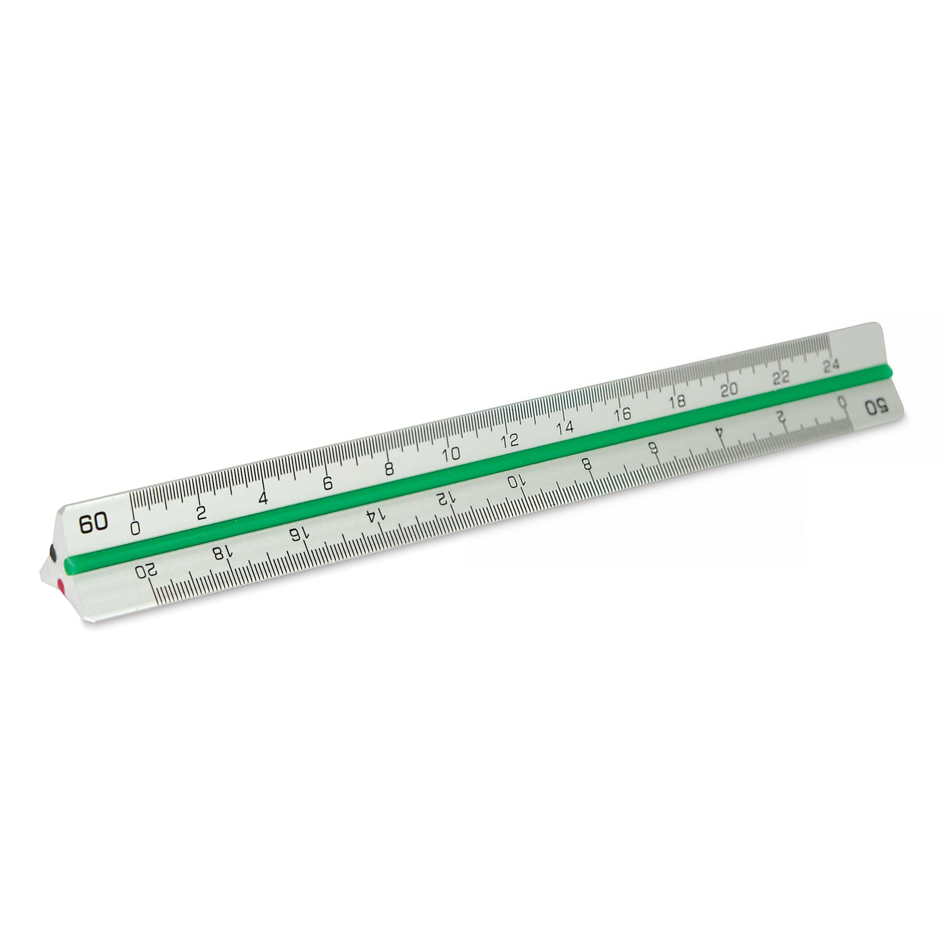 Alvin Triangular Shaped Engineer Scale - 4", 1:50 side