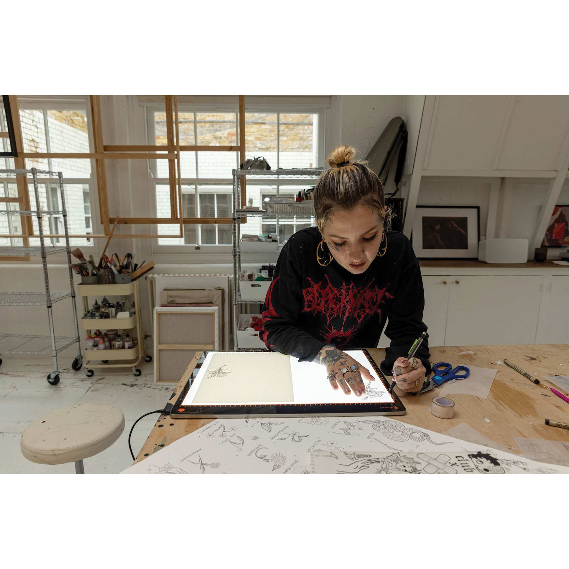 Daylight Tabla XL Light Pad - in a studio