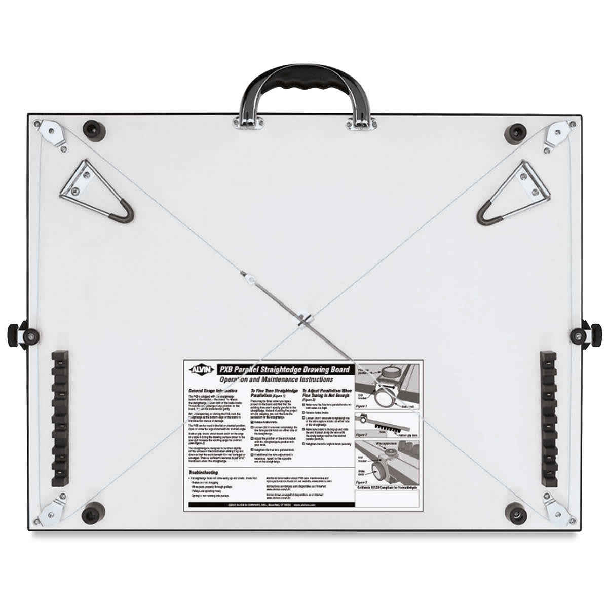 Alvin PXB Portable Parallel Straightedge Board - 18" x 24" - underside