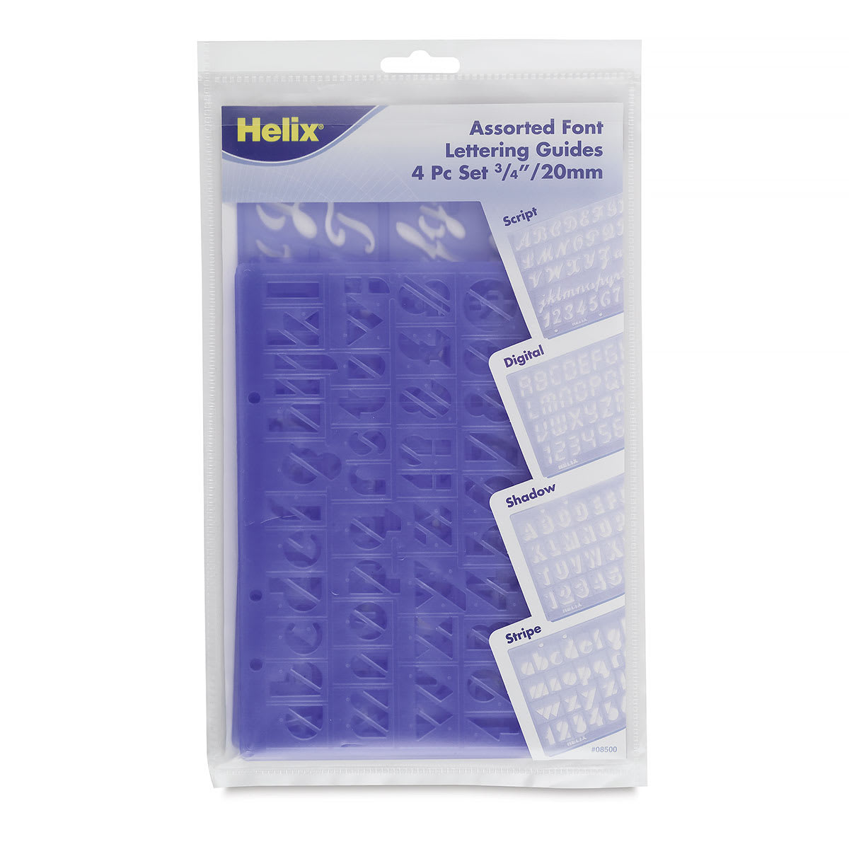 Helix Lettering Guide Set - Front view of package
