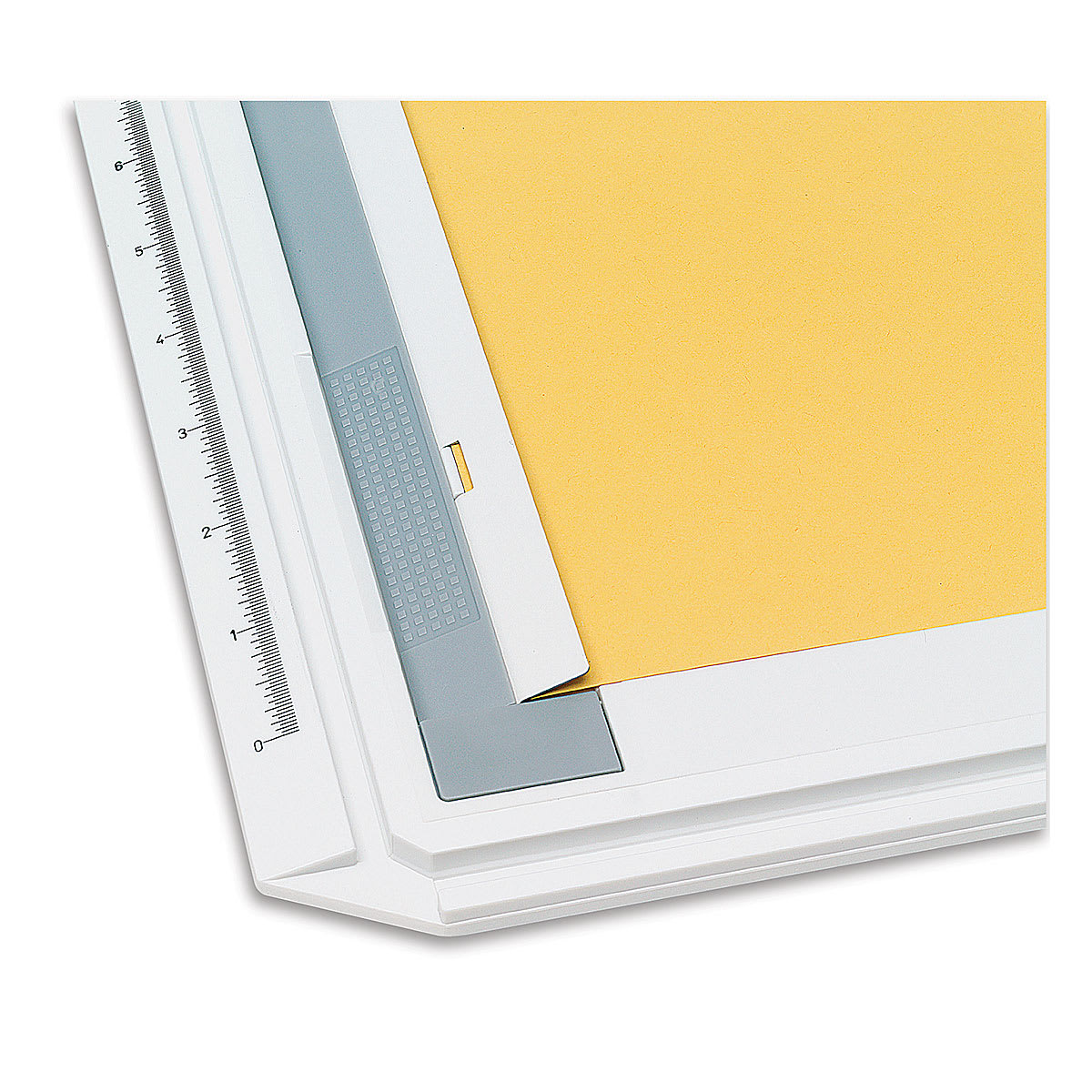 Koh-I-Noor Portable Drawing Board - Closeup of corner showing paper clamp