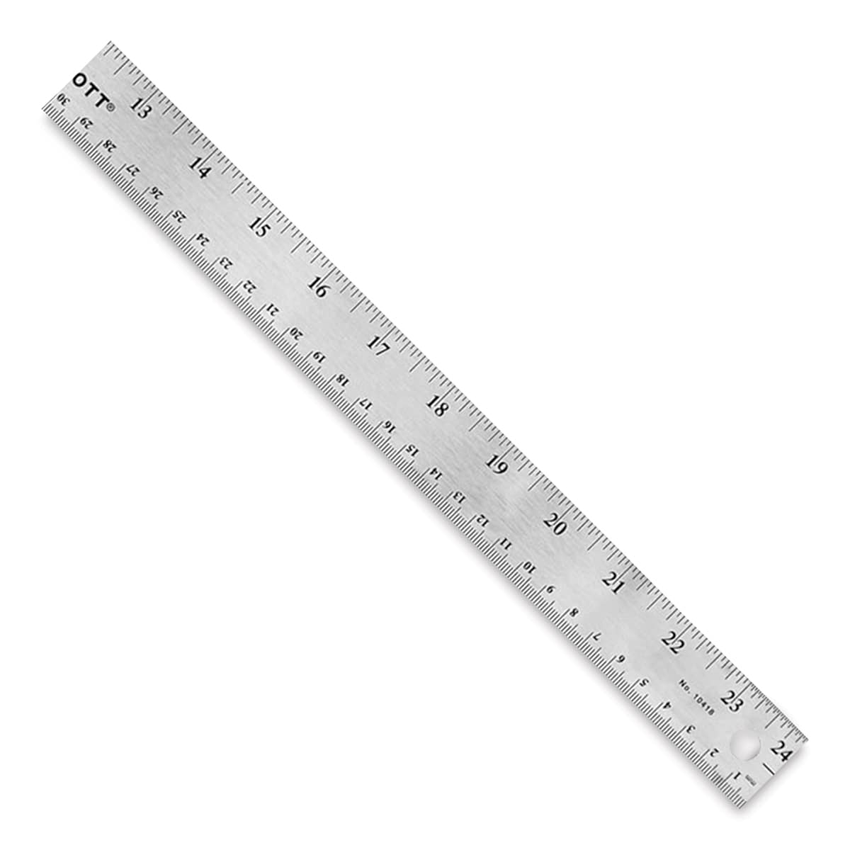 Westcott Flexible Stainless Steel Ruler - 24", Flexible - close-up