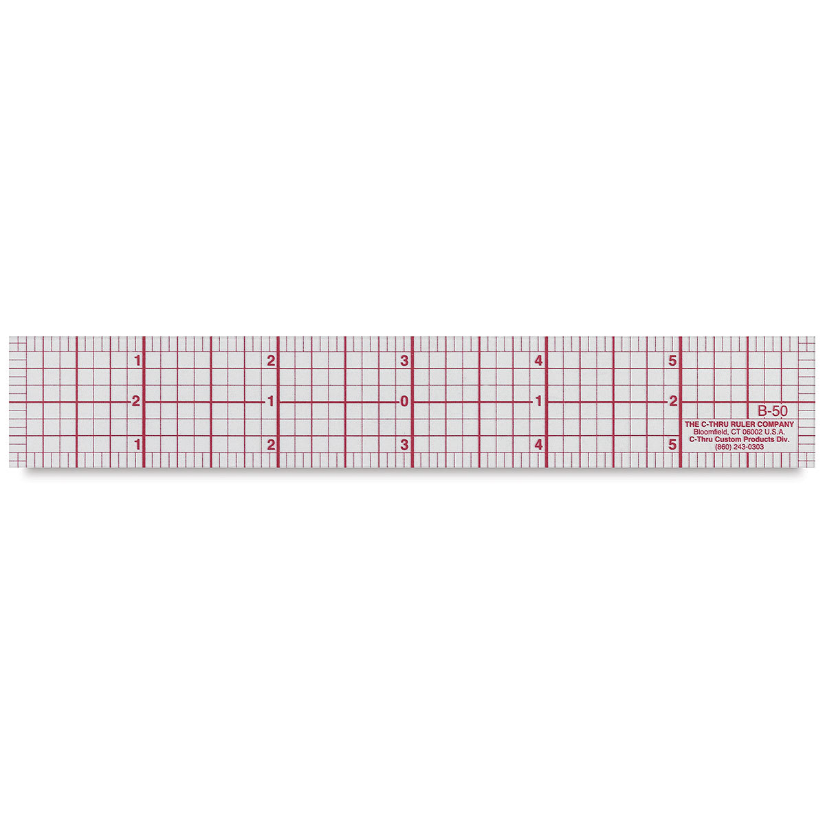 Westcott Plastic Ruler - B-50, 8ths