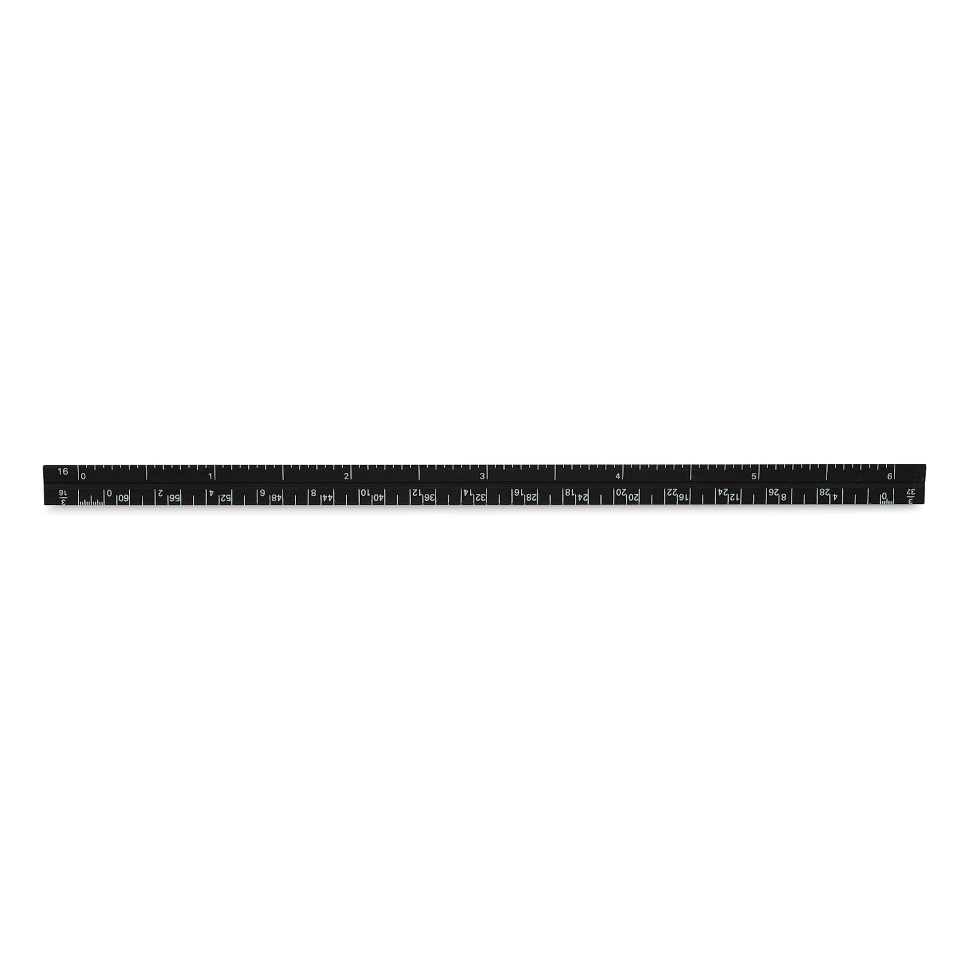 Alumicolor Pocket Scale - 6", Black, Architectural (side two)