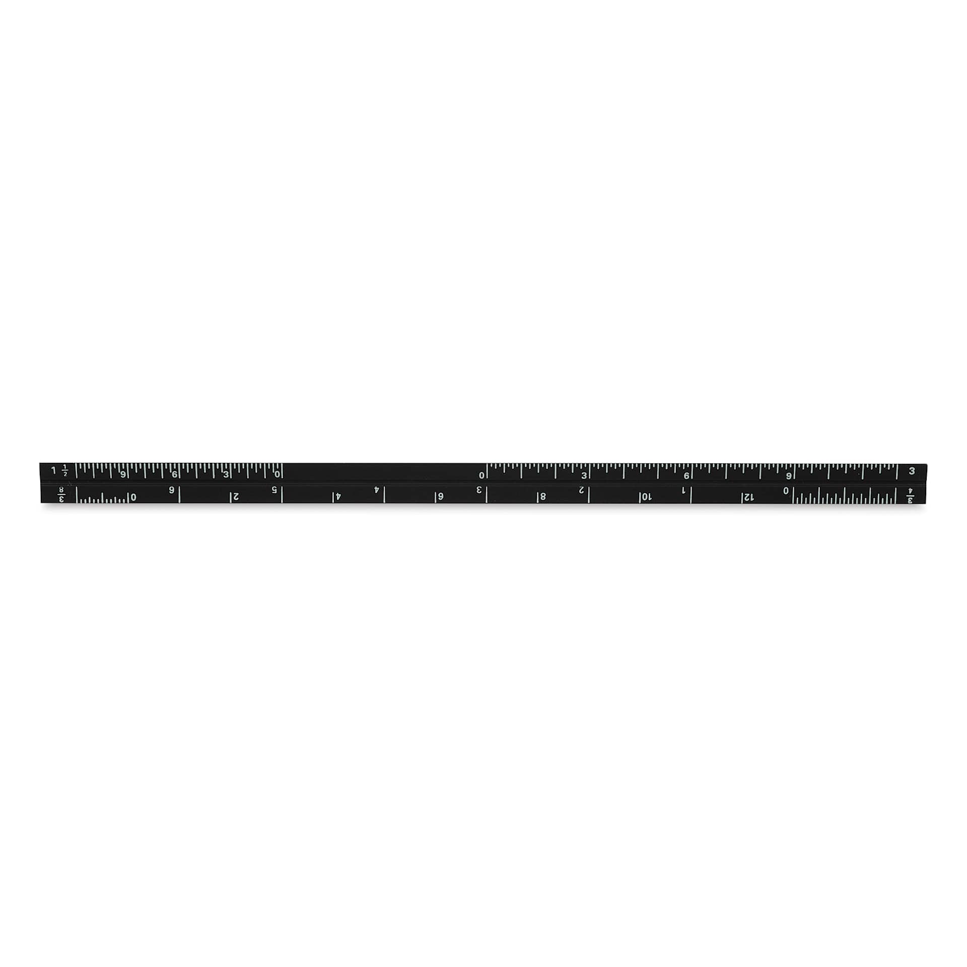 Alumicolor Pocket Scale - 6", Black, Architectural (side three)