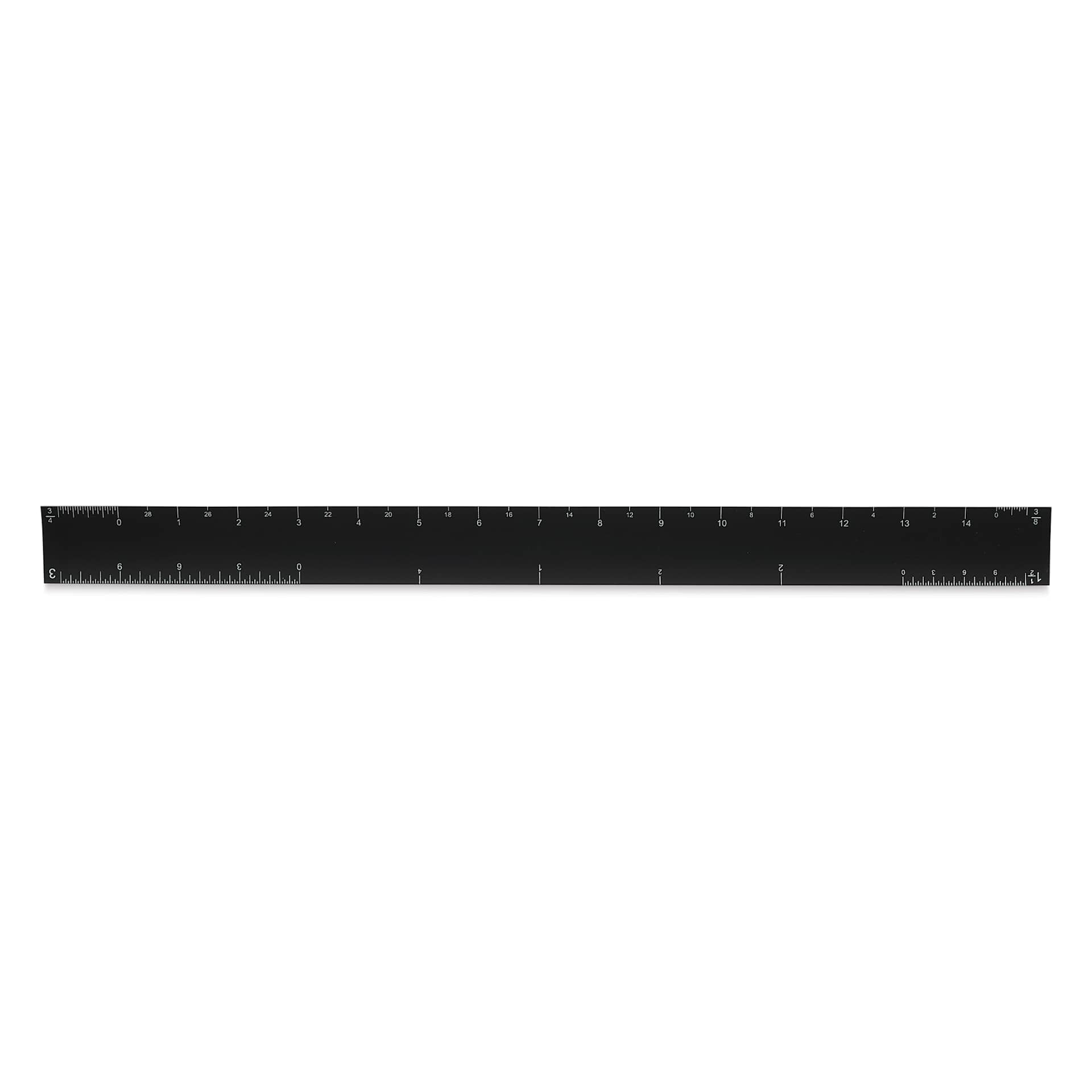 Alumicolor Hollow Triangular Drafting Scale - 12", Black, Architect (side three)