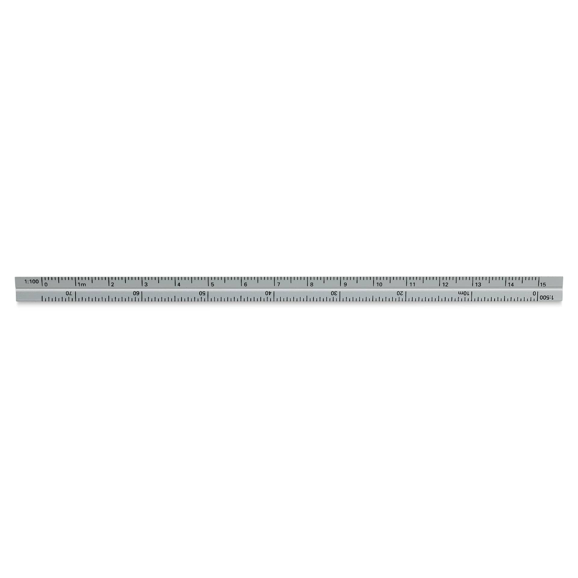 Alumicolor Pocket Scale - 6", Silver, Combination (side three)