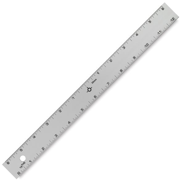 Alumicolor Standard Straight Edge - 12" Straight Edge shown at angle
