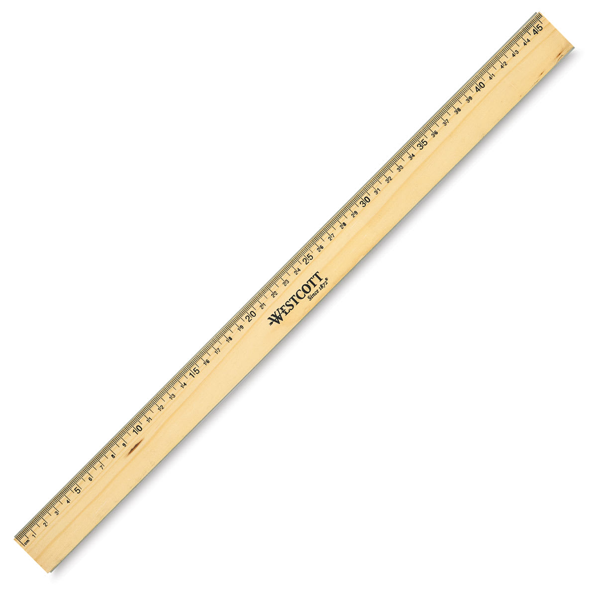 Westcott Wood Ruler - 18", With Metal Edge